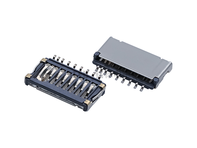 9PIN 側邊 1.7H TF 卡座