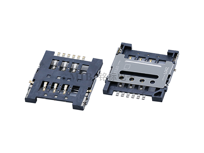 掀蓋式 6PIN MICRO SIM卡座