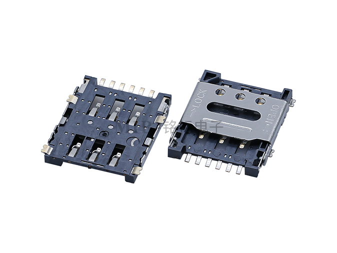 掀蓋式  6PIN NANO SIM卡座