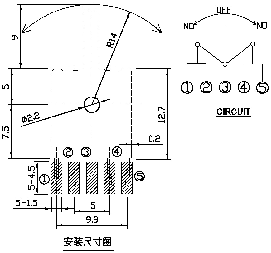 LM-V-2B-H13.6焊盤圖