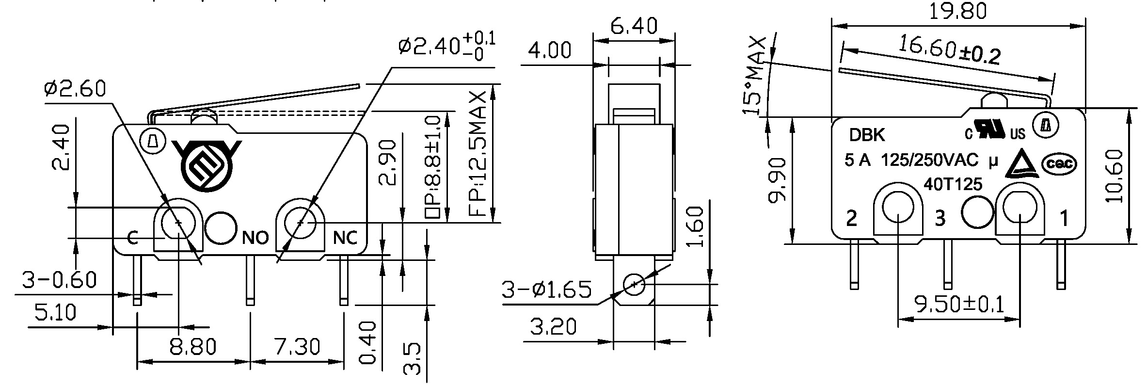 DBK-00K-150-2尺寸圖