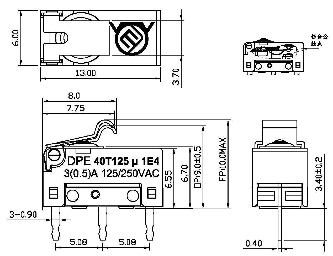 DPE-X-07P尺寸圖