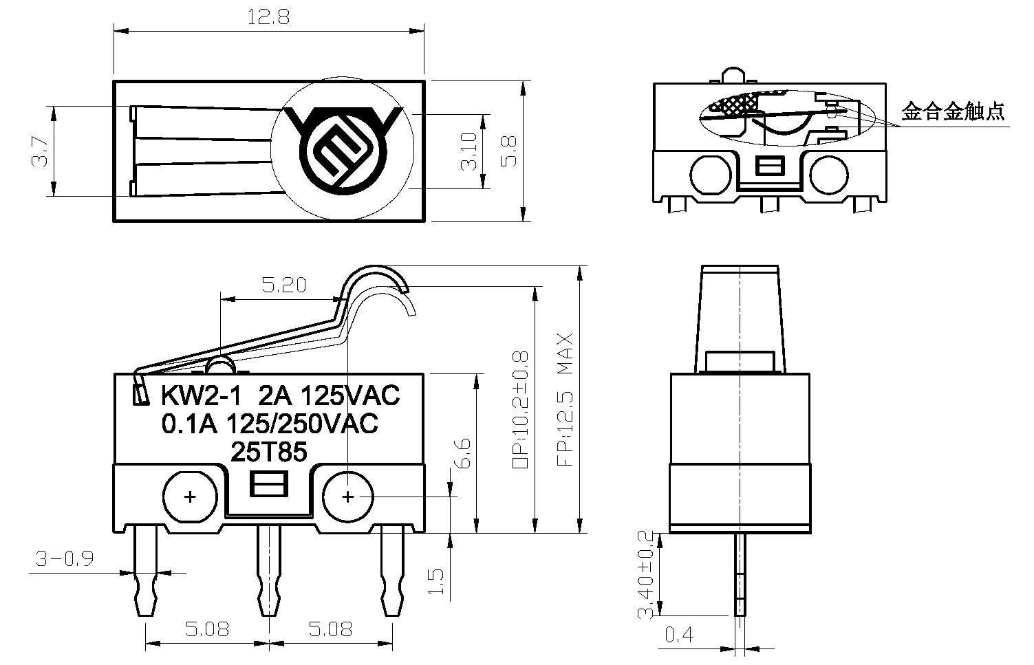 KW2-1-05P-30-5尺寸圖