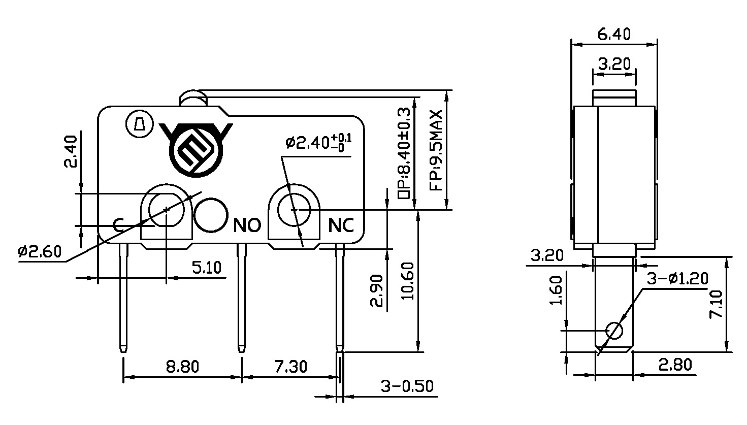 DBK-00K-150-2尺寸圖