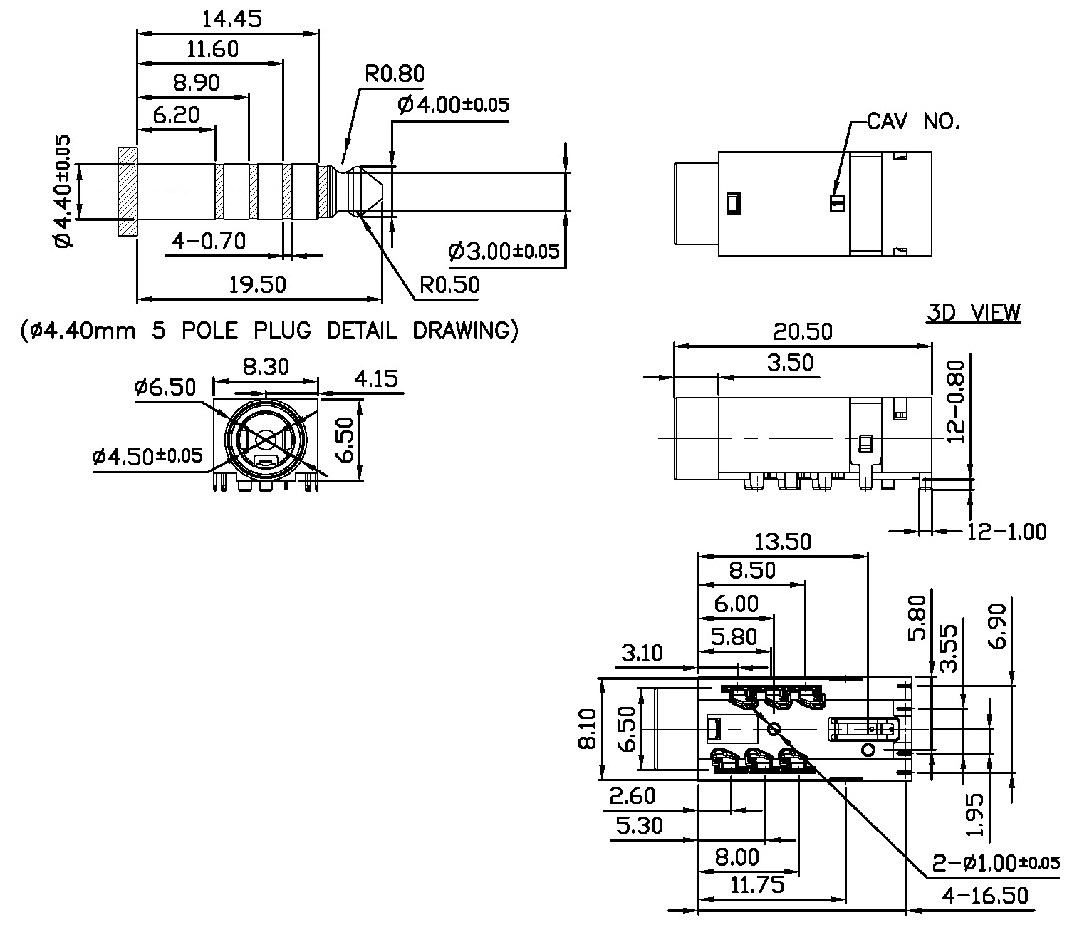 ST-332-T（DIP）尺寸圖